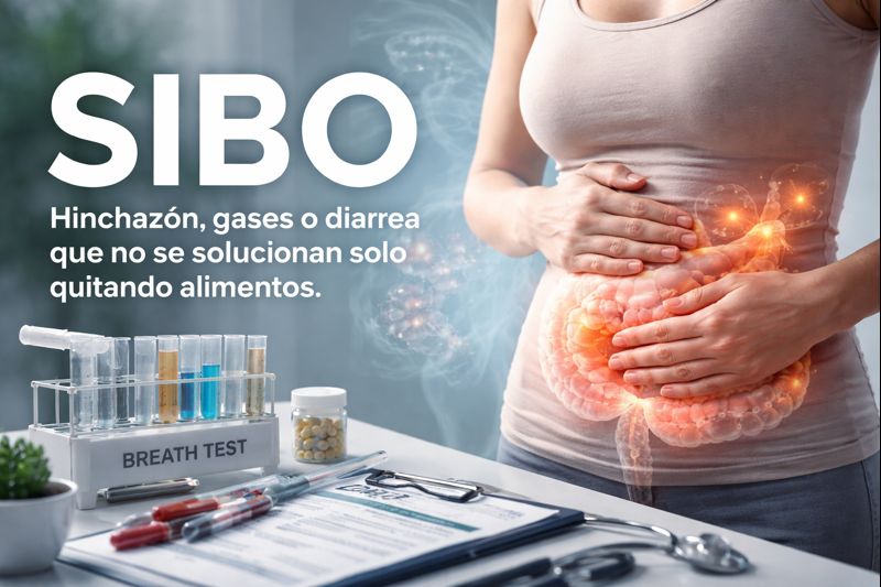 Si tu abdomen se hincha aunque “comas bien”, puede no ser normal. Te explico los síntomas reales del SIBO y cómo identificarlo.